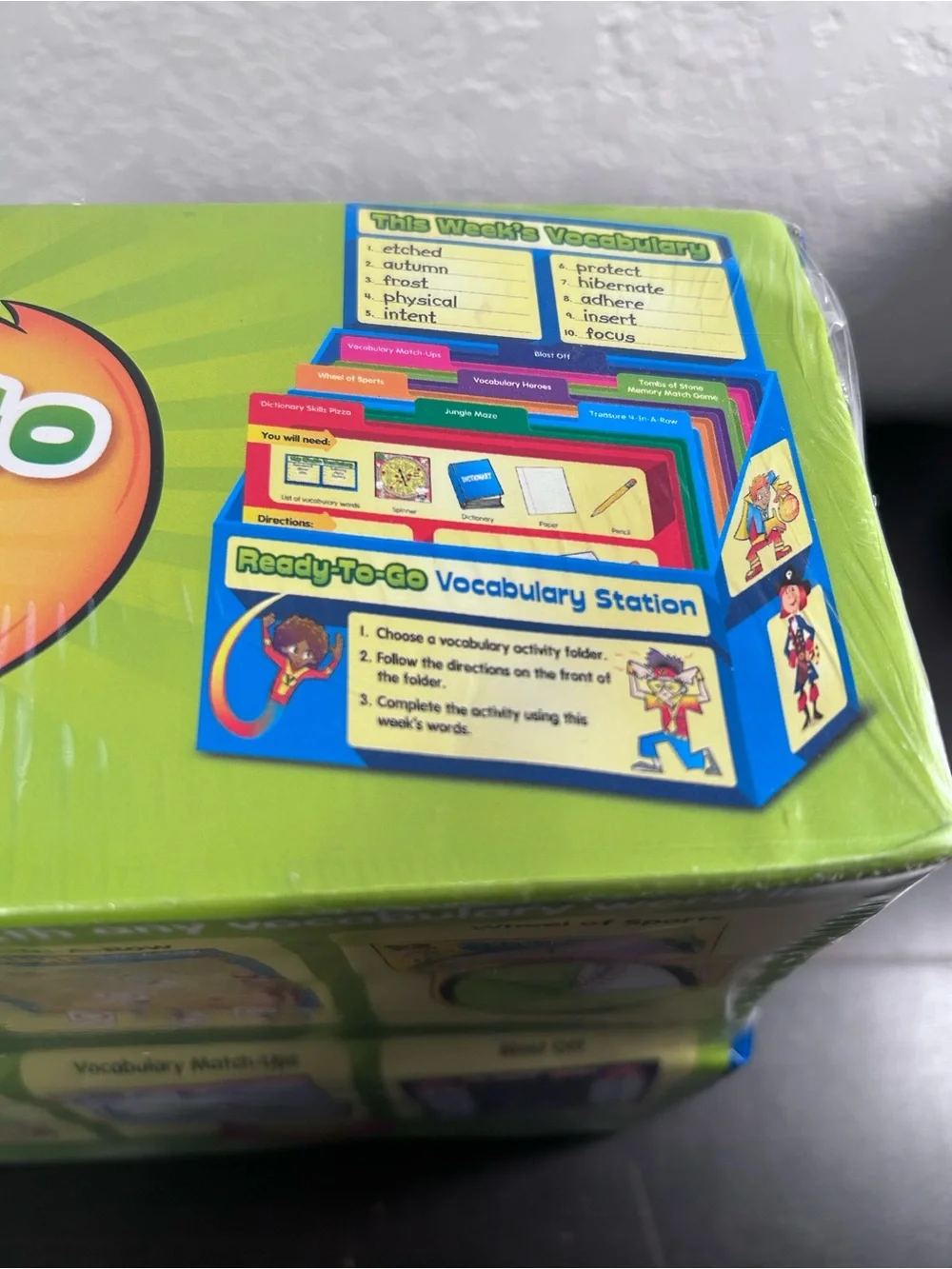 Lakeshore 8 Ready to Go Vocabulary Station File Folder Games Grade 2+ HH316 New